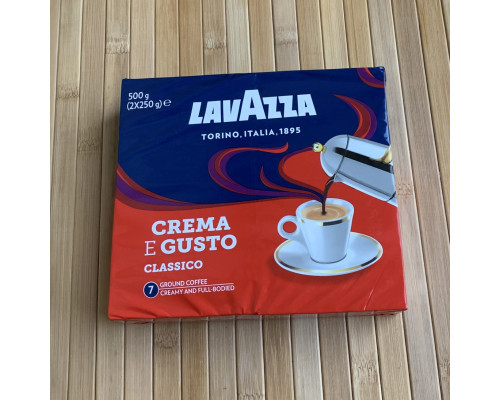 Кава Lavazza Crema e Gusto Classico 2*250 г мелена Promopack оригінал