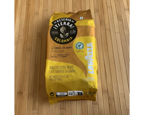 Кава Lavazza Tierra Colombia Espresso в зернах - оригінал 1 кг