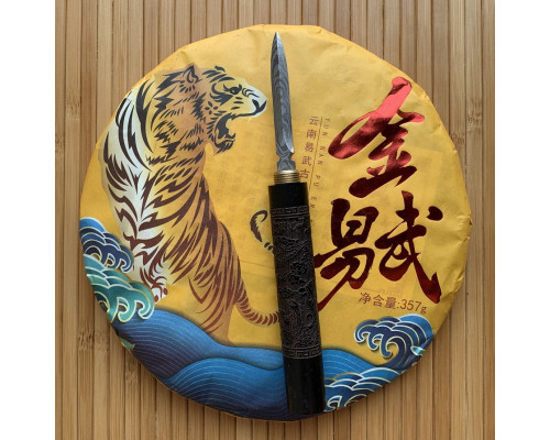 Шу пуер Tiger Yiwu Gushu млинець 357 г