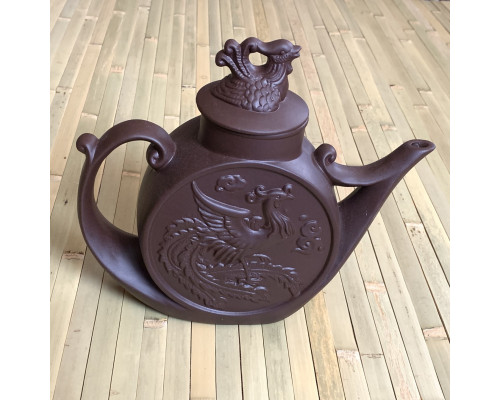 Чайник для чая глиняный Дракон и Феникс 1 л